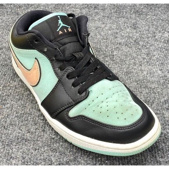 Air Jordan 1 Low SE Tropical Twist Men\'s Size 9.5 Teal Black Sneakers CK3022-301 main image 6